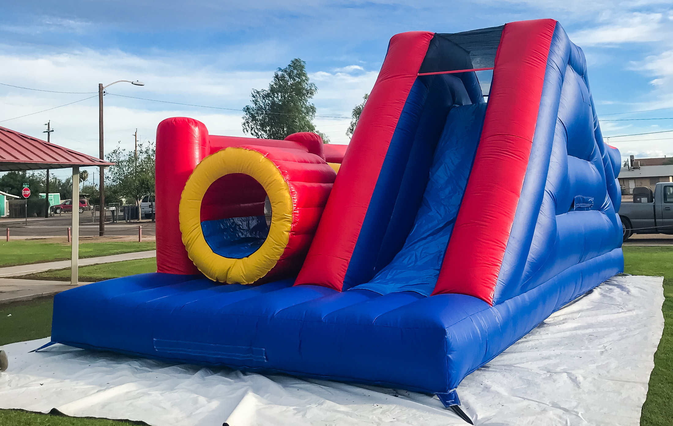 Obstacle Course Rainbow Jumpers & Party Rentals